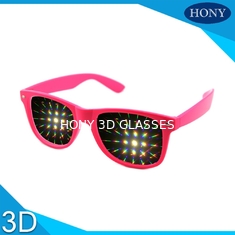 Populer PC Plastic Frame 3D Fireworks Glasses Untuk College Party
