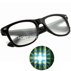 Kacamata 3D Difraksi Kustom 3D Rainbow Fireworks Prism Effect Glasses