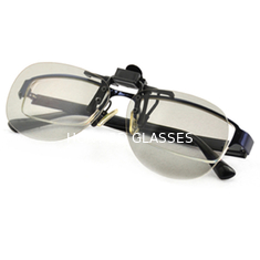 Klip pada IMAX 3D Glasses Untuk Kacamata Miopia Kacamata Polarizer Linear 3D pasif