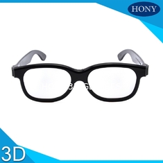 Pasif Kacamata 3D Edaran Lensa Terpolarisasi Ukuran Dewasa Penggunaan Sekali Pakai