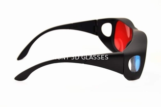 Kacamata Plastik Lipat Merah Cyan Anaglyph 3D Untuk Tv Normal Atau Komputer
