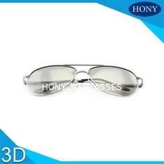 Cinema Metal Frame Pasif 3D Glasses Lensa Scratch Polarized Dicuci Gratis Gores