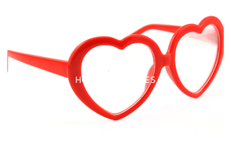 Jantung Bingkai Clear Difraction Glasses Red Heart Frame Untuk Pesta Pernikahan Musik Festival Gunakan