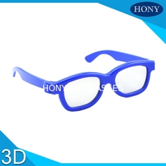 Kacamata Anak-Anak Plastik Terpolarisasi 3D, Kacamata Mata Sekali Pakai Dengan Bingkai Berwarna-Warni