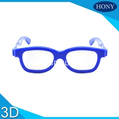 Kacamata Anak-Anak Plastik Terpolarisasi 3D, Kacamata Mata Sekali Pakai Dengan Bingkai Berwarna-Warni