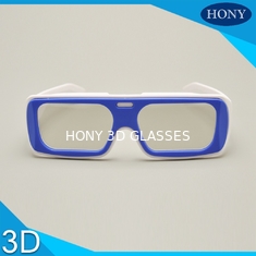 IMAX Reusable Linear Polarized 3D Glasses Putih / Biru Bingkai Untuk Dewasa