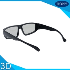 Kacamata Linear Polarized 3D Dewasa, Kacamata 3D Pasif Dengan Bingkai Hitam