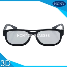 Kacamata Linear Polarisasi 3D Pasif Bingkai Plastik ABS Untuk Bioskop