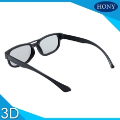 Kacamata Linear Polarisasi 3D Pasif Bingkai Plastik ABS Untuk Bioskop