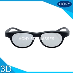 Kacamata Hitam Linear Polarized Cinema 3D Kustom Bingkai Warna Untuk Movie Theater