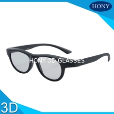 Kacamata Hitam Linear Polarized Cinema 3D Kustom Bingkai Warna Untuk Movie Theater