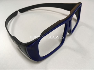 Bingkai Big Linear terpolarisasi Kacamata 3D tanpa bingkai 0.23mm Lensa Warna Kustom