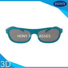 Kacamata film Polarizer 3D film Dicetak Logo ABS Plastik bahan bingkai