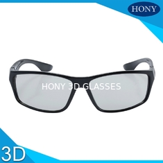 Lama Penggunaan Linear Polarized 3D Glasses Anti Scratch Film Black Frame