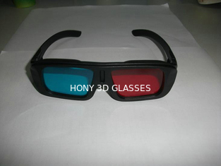 ABS Plastic Red Cyan 3D Glasses Dengan Lensa PET 0.16mm