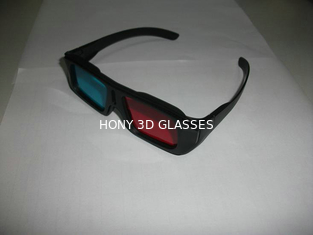 ABS Plastic Red Cyan 3D Glasses Dengan Lensa PET 0.16mm