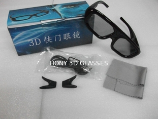 Dewasa / Anak-Anak Kacamata 3D Aktif Kacamata Plastik Untuk Home Theater, Rohs FCC Standar
