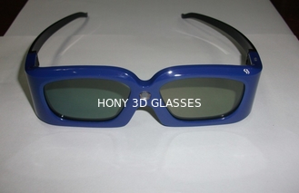 Kacamata 3D Aktif Stereoskopik Tahan Lama Untuk Menonton Film, CE RoHS Terdaftar