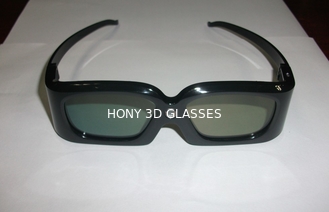 Kacamata 3D Aktif Stereoskopik Tahan Lama Untuk Menonton Film, CE RoHS Terdaftar