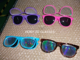 Premium Diffraction Prism Rave Glasses Rainbow Glasses Untuk Pesta Liburan Tahun Baru