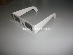 Kacamata Chromadepth 3D Karton Putih Untuk Dewasa / Anak-Anak, Lensa Ketebalan 0.06mm