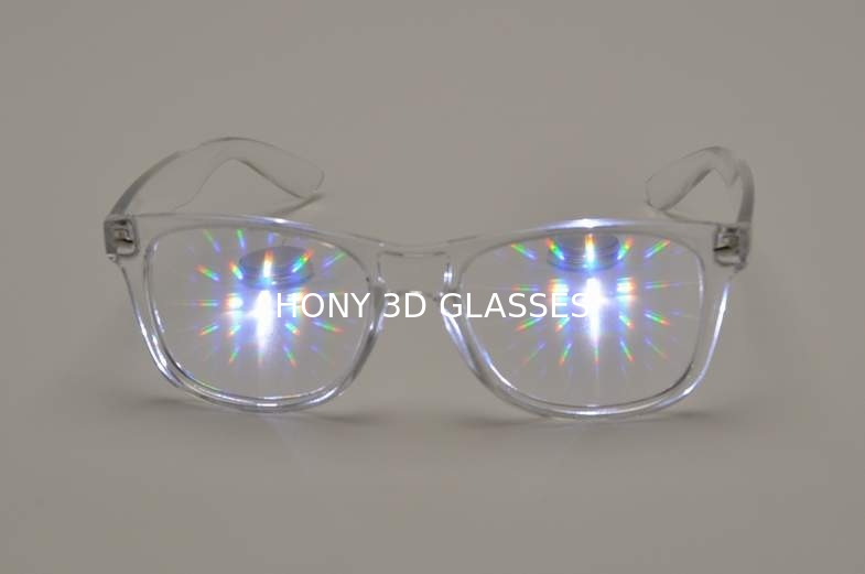 Hony 3D Fireworks Glasses Clear Frame, PC 3D Glasses