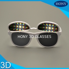 PH0028 Flip Up 3D Difraksi Kacamata Dengan CE FCC RoHS Efek Kacamata Yang Kuat