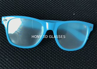 Gaya Wayfarer 3D Prisma Rave Hard Plastic 3D Difraksi Kacamata 13500 Cahaya Grating
