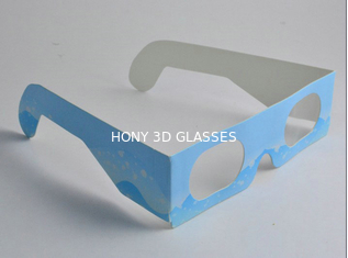 Kacamata 3D Kertas Kustom Profesional Untuk Hiburan / Situs Perjalanan Ramah Lingkungan