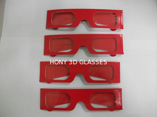 Kacamata 3D Kertas Kustom Profesional Untuk Hiburan / Situs Perjalanan Ramah Lingkungan