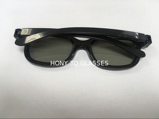 Reusable Plastic Circular Polarized 3D Glasses Untuk Movie Theater Dengan Anti Gores Lensa