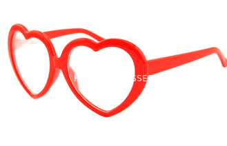 Jantung Bingkai Clear Difraction Glasses Red Heart Frame Untuk Pesta Pernikahan Musik Festival Gunakan