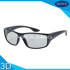 Lama Penggunaan Linear Polarized 3D Glasses Anti Scratch Film Black Frame