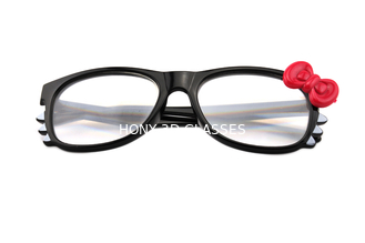 Lucu Linear Polarized 3D Glasses 0.7mm Lens Thickness Passive Untuk IMAX Sytem