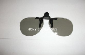 Clip On Plastik Edaran Polarized 3D Glasses Efisiensi 99,7%