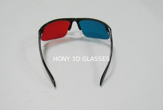 Anaglyph Plastic Red Cyan 3D Glasses, Reusable Polarized Glasses
