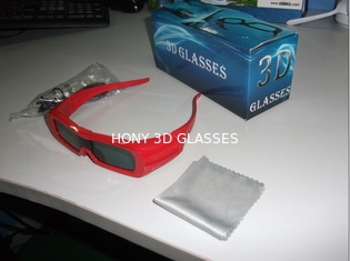 Tajam Shutter 3D Glasses Aktif Untuk Tv, Kacamata Elektronik 3d Bingkai Plastik PC