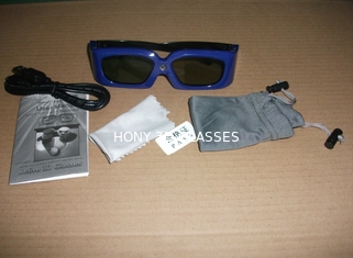 Dilipat IR 3D Glasses Dlp Link Untuk 3D Proyektor Ringan