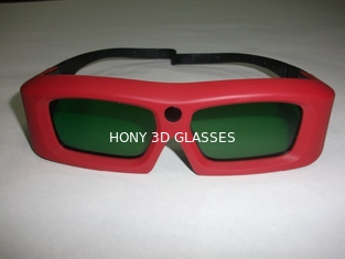 120Hz VR Merah DLP Link Aktif Shutter 3D TV Kacamata 0.7ma Dengan Baterai Lithium CR2032