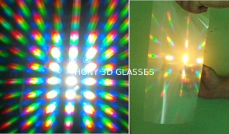 Plastik Ganda Kembang Api 3D Difraksi Kacamata Untuk Pesta Natal Laser Show &amp;amp; Lucu