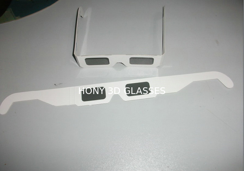 Custom Paper Polarized 3D Glasses Chromadetph Untuk Home Theater OEM ODM