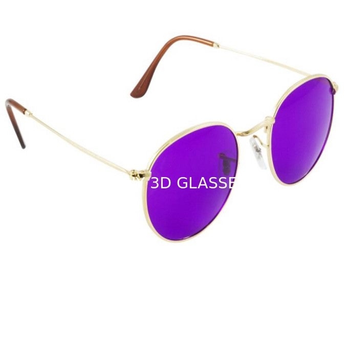 EN71 UVB Circularly Polarized Glasses Bingkai Logam Untuk Pria Wanita