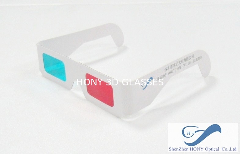 Kacamata 3D Red Cyan 3D Anaglyph Untuk TV Normal 3D Film 3D Pictures